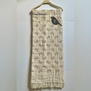 🎁Piscatextil Throw Blanket - Scattered Butterflies - Plum